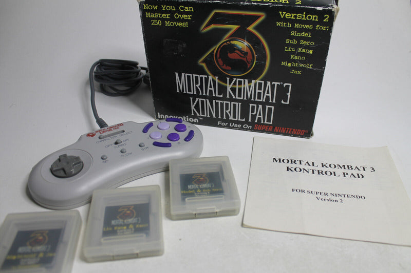 Laden Sie das Bild in Galerie -Viewer, Sega Genesis Mortal Kombat 3 Kontrol Pad Version 2 Controller Joystick OVP
