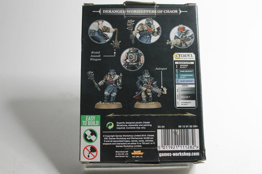 Chaos Space Marines - 5x Chaos Cultists klassisch - 95 % vollständig