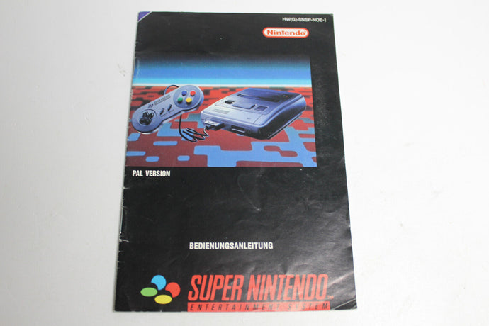 Super Nintendo SNES Konsole Bedienungsanleitung / Anleitung Super Nintendo SNES*