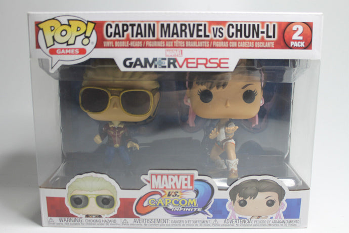 FUNKO POP! Gamerverse Marvel 2 - Pack Captain Marvel vs. Chun-Li Vinyl Figur
