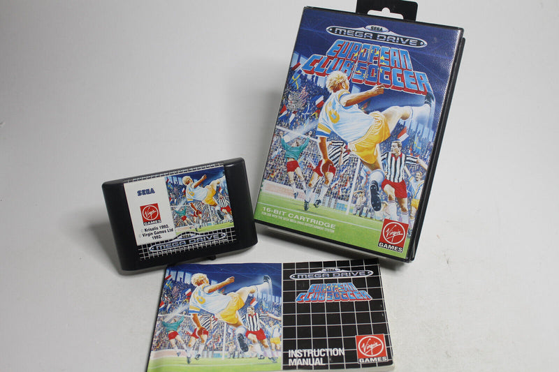 Laden Sie das Bild in Galerie -Viewer, SEGA Mega Drive Spiel - European Club Soccer mit OVP
