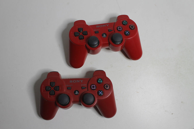 Laden Sie das Bild in Galerie -Viewer, Sony PlayStation 3 Super Slim Konsole | PS3 500GB Rot | inkl. 2x Controller GUT
