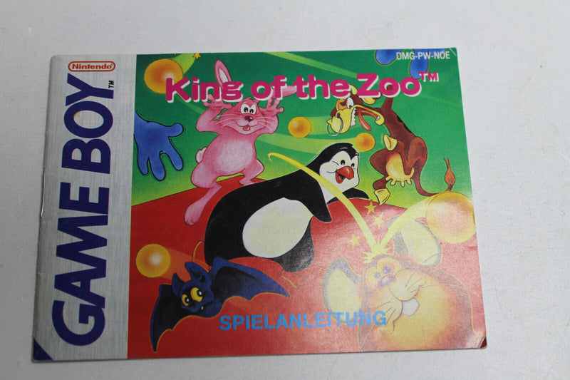 Laden Sie das Bild in Galerie -Viewer, King of the Zoo Nintendo Gameboy Anleitung

