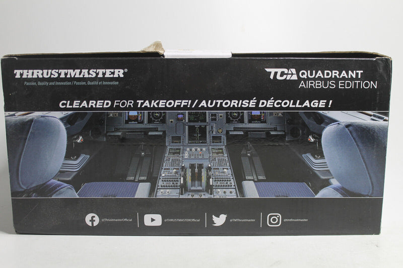 Laden Sie das Bild in Galerie -Viewer, Thrustmaster TCA Quadrant Airbus Edition Schubhebel -  Blau/Schwarz Neuwertig
