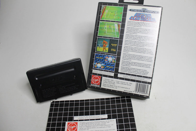 Laden Sie das Bild in Galerie -Viewer, SEGA Mega Drive Spiel - European Club Soccer mit OVP
