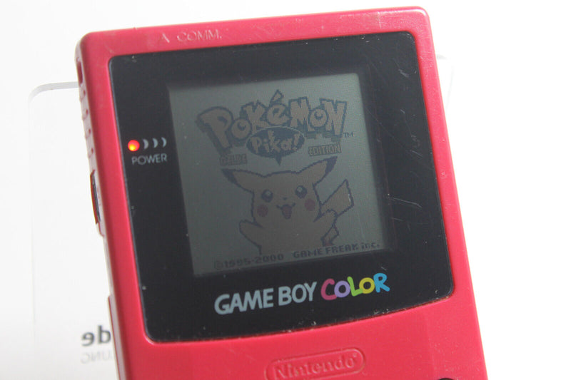 Laden Sie das Bild in Galerie -Viewer, Nintendo Gameboy Color Konsole Rot Rosa Pink Spielkonsole

