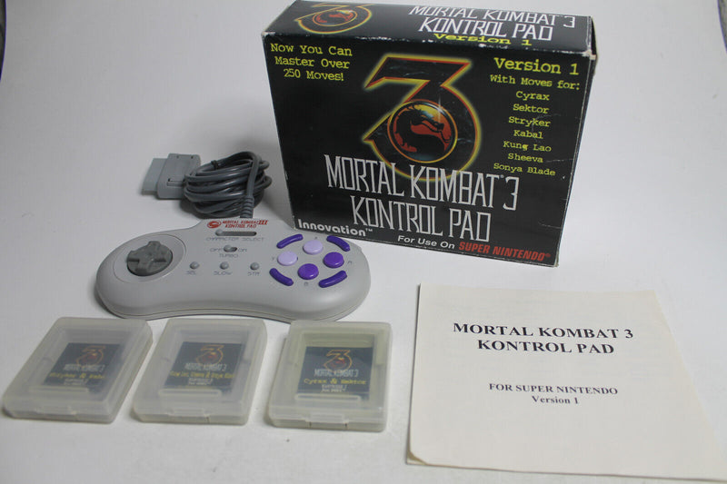 Laden Sie das Bild in Galerie -Viewer, Sega Genesis Mortal Kombat 3 Kontrol Pad Version 1 Controller Joystick OVP
