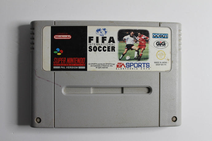 Super Nintendo SNES Spiel -FIFA International Soccer Videospiel Modul Cartridge